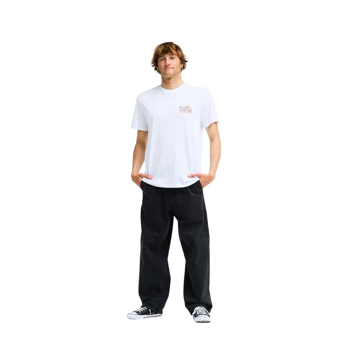 T shirt manches courtes SEGMENT blanc white, BILLABONG