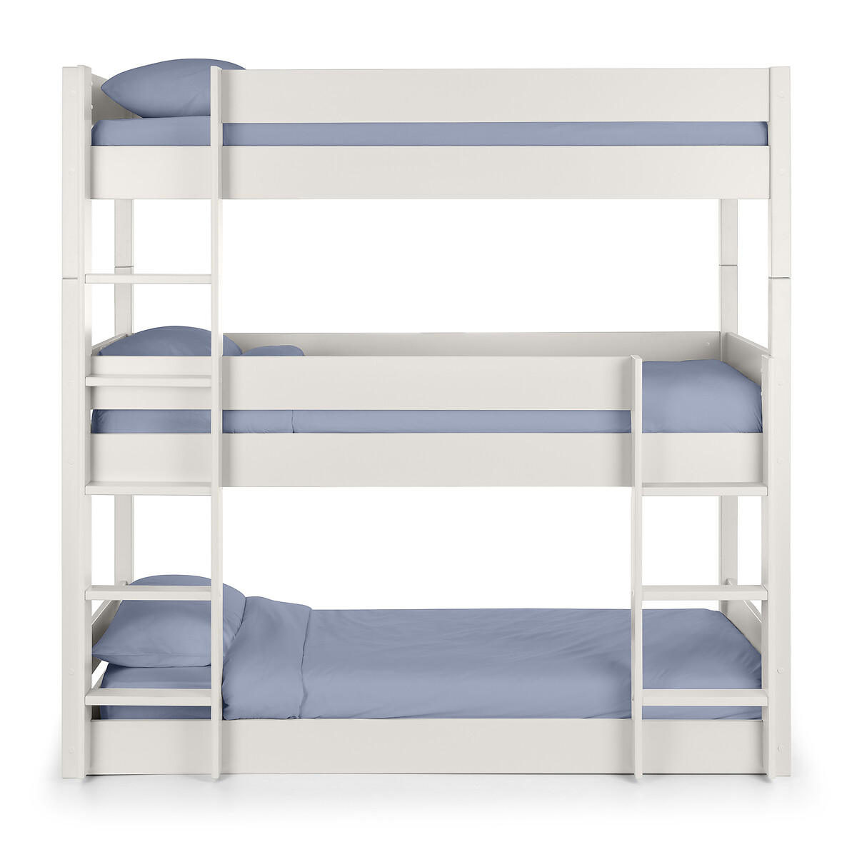 Triple Pine Wood Bunk Bed white, SO'HOME