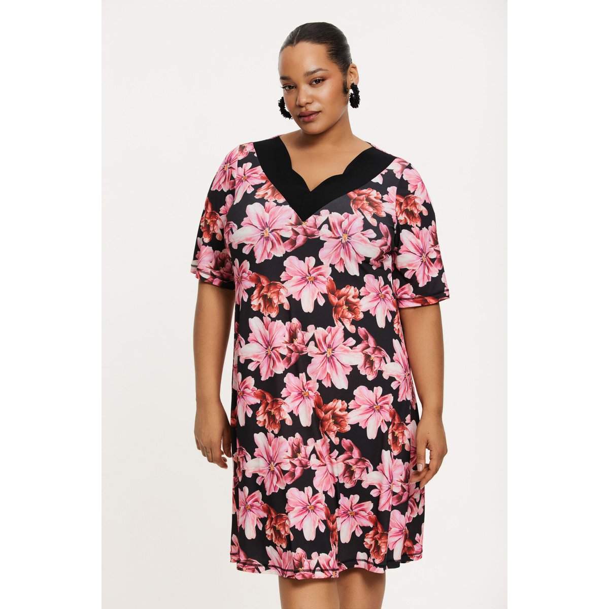 Robe imprimée rose, YOEK
