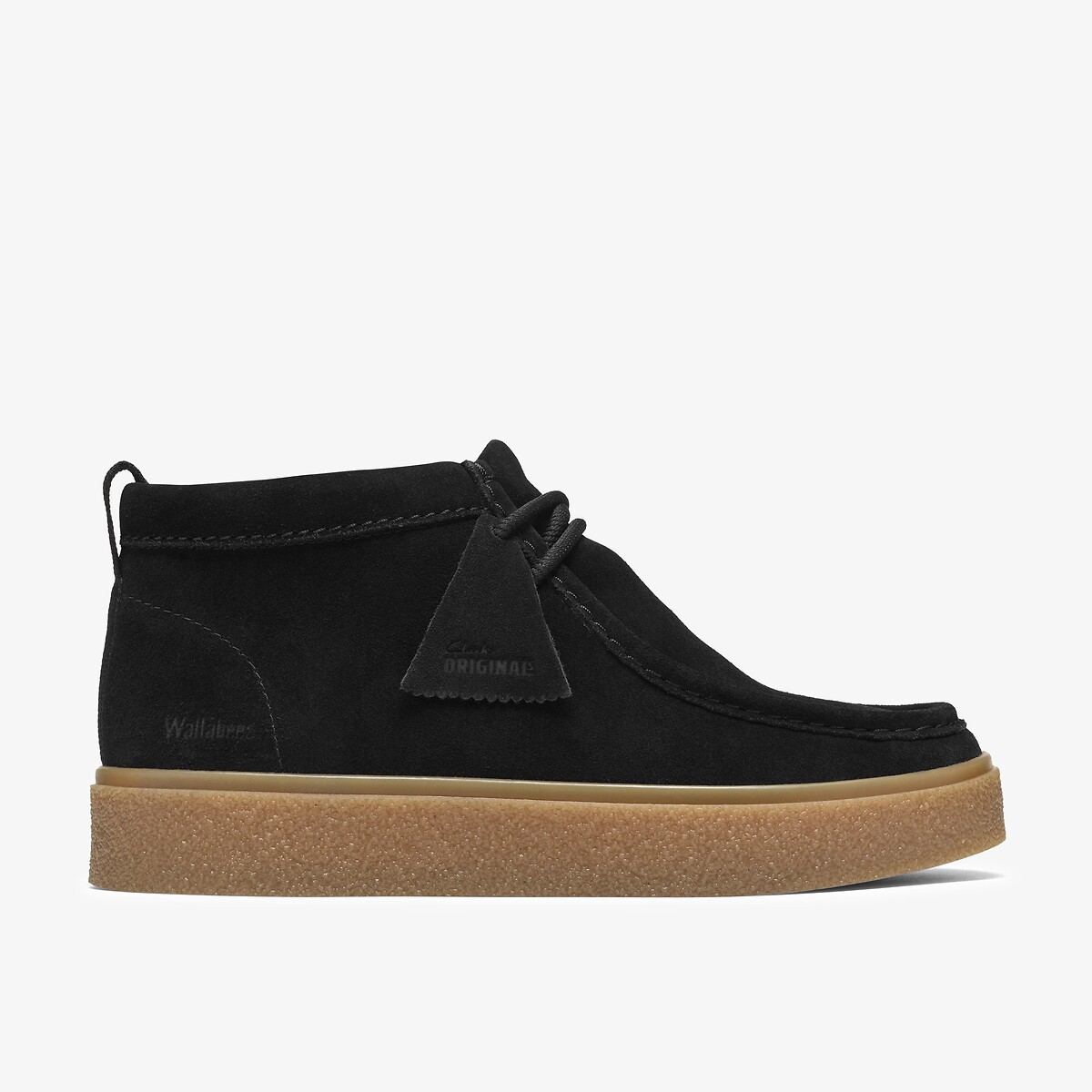 Chaussures montantes en cuir suède, BOXBEE WALLA noir, CLARKS