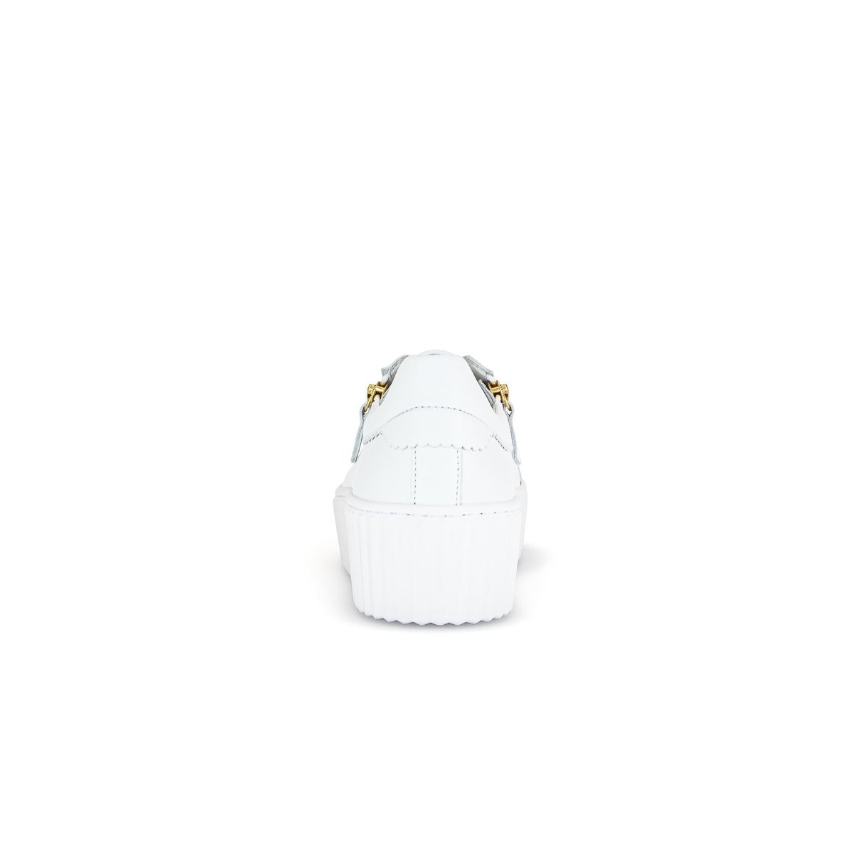Baskets en cuir à talon compensé blanc, GABOR
