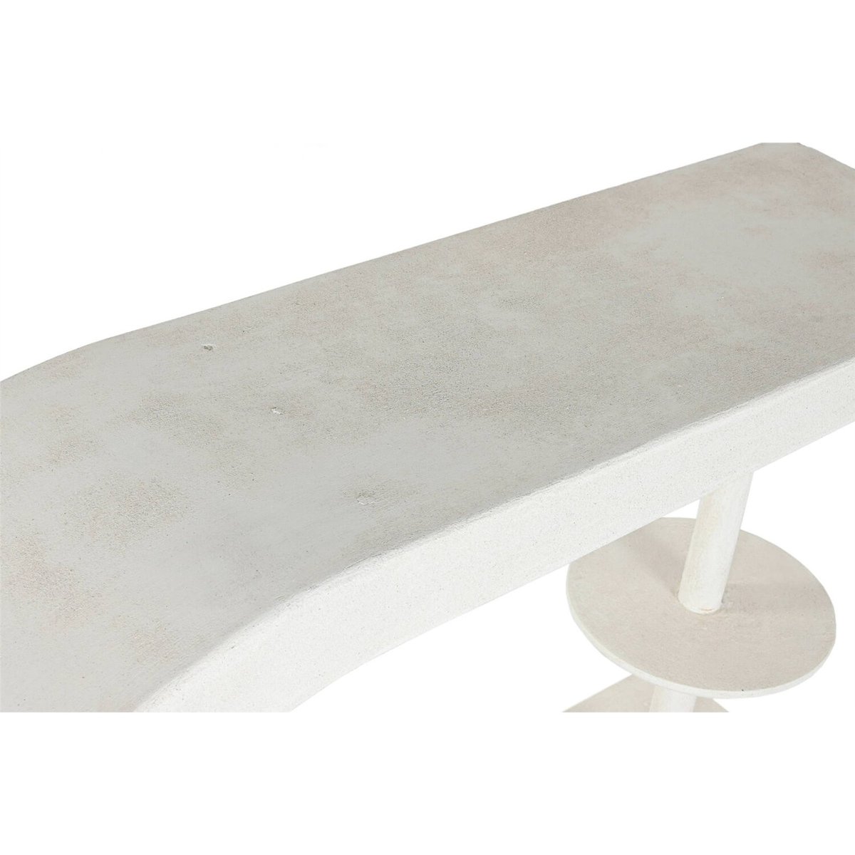 Console d'entrée sculpturale aspect plissé blanc mat aspect plissé, RECOLLECTION