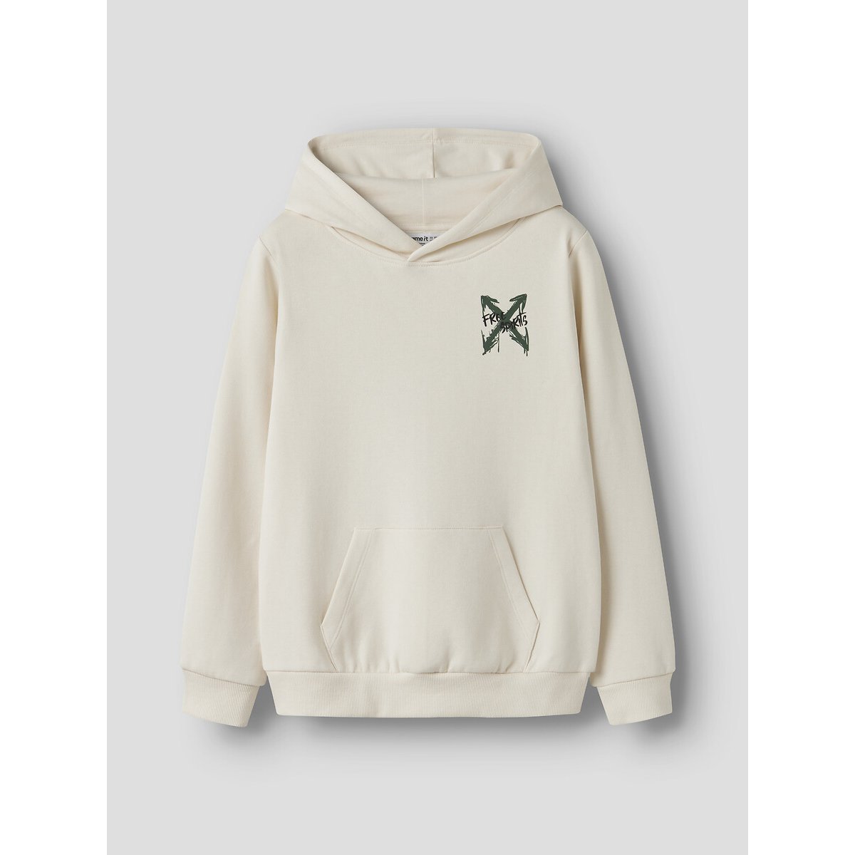 Sudadera con capucha de felpa crudo, NAME IT