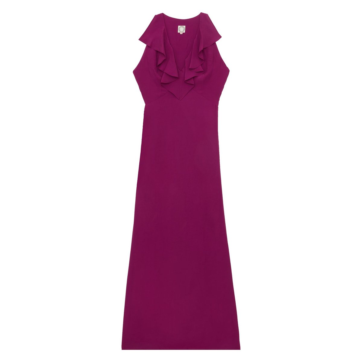 Robe Victorine en viscose mélangée violette purple, INES DE LA FRESSANGE PARIS