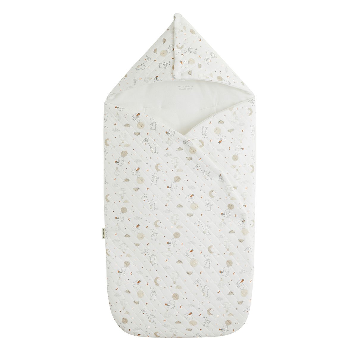 Nid d'ange en molleton Eliah ecru, PETIT BEGUIN