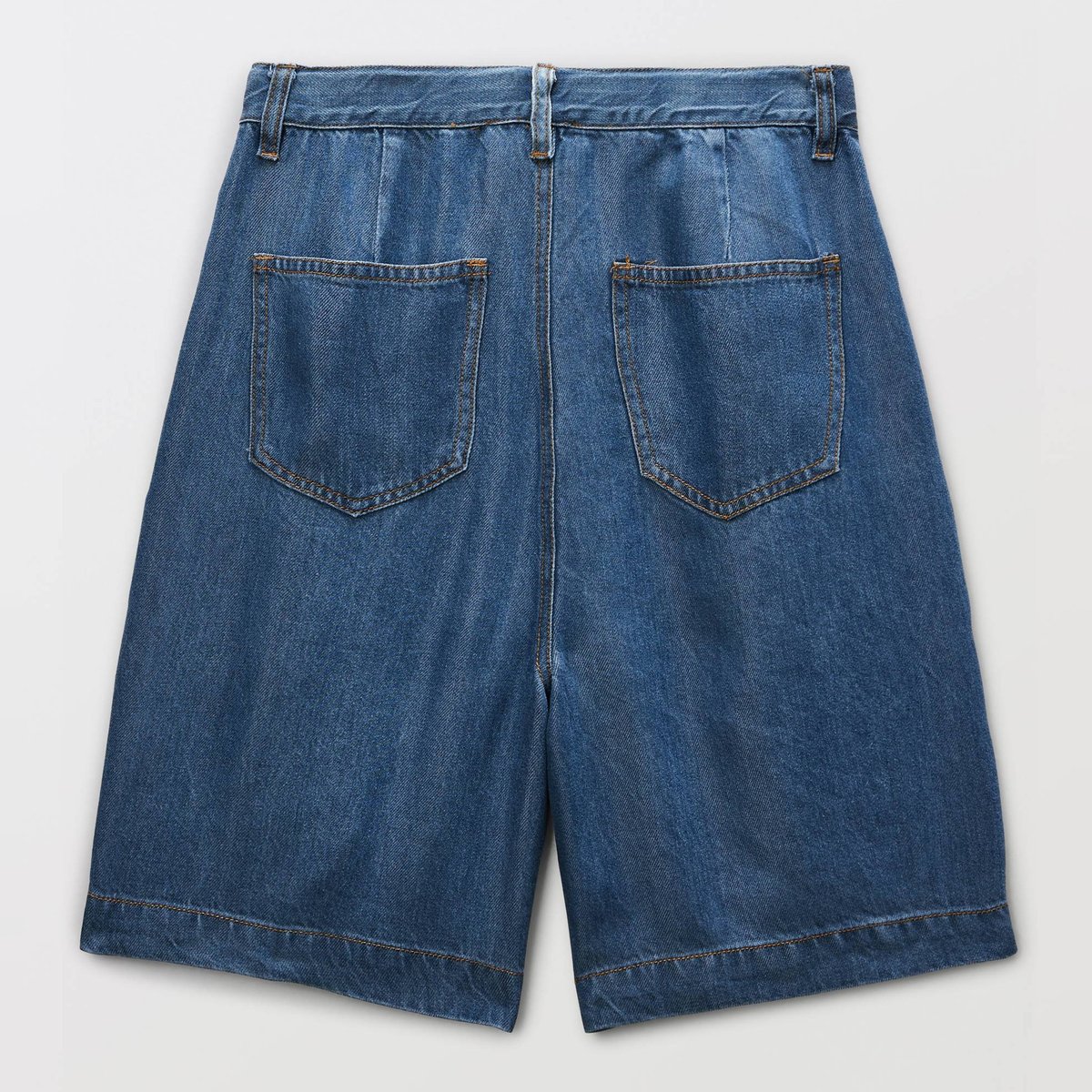 Bermuda en lyocell stone denim, MONOPRIX