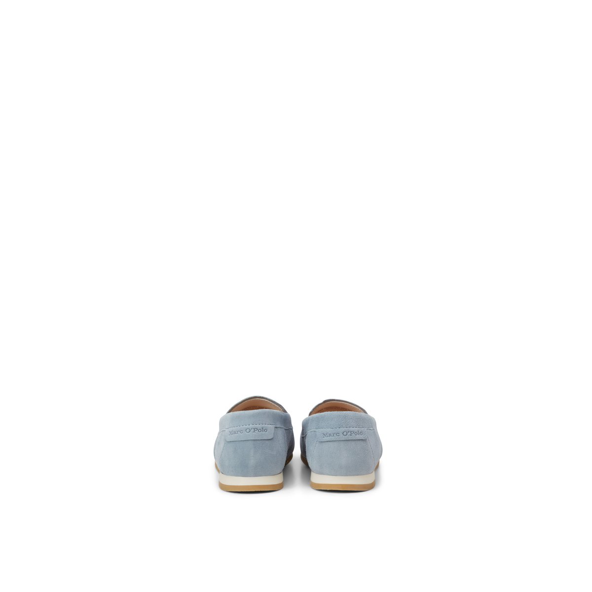 Mocassin en cuir de chèvre souple bleu moyen, MARC O'POLO
