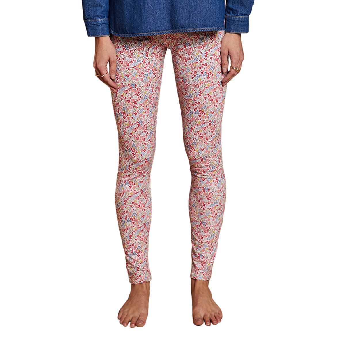 Legging imprimé fleuri coton bio multicolore, ENVIE DE FRAISE