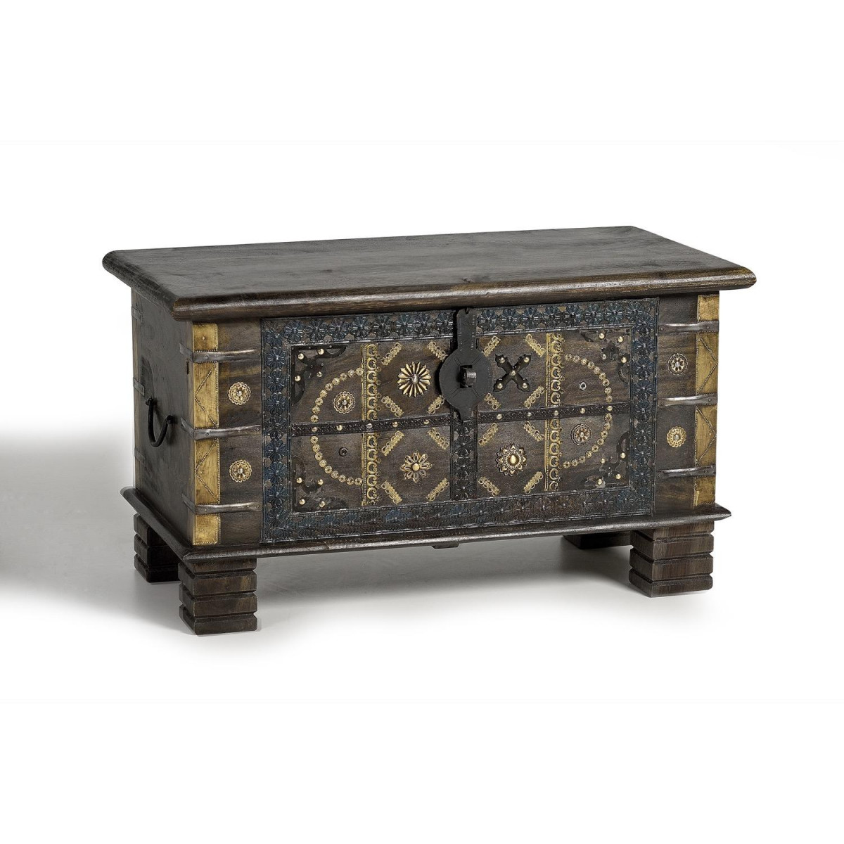 Coffre bronze marron, DECORATION D’AUTREFOIS