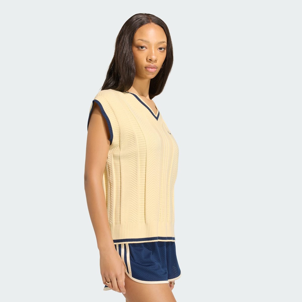 Gilet Sans Manches Maille Torsadée Gilet Sans Manches Maille Torsadée night indigo, adidas Originals