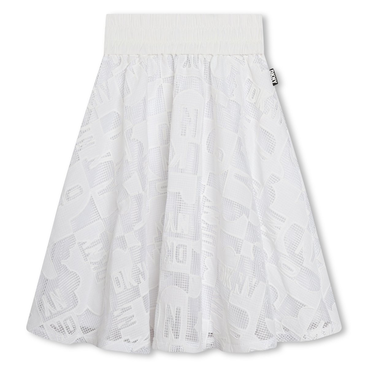 Jupe de cérémonie en résille blanc, DKNY
