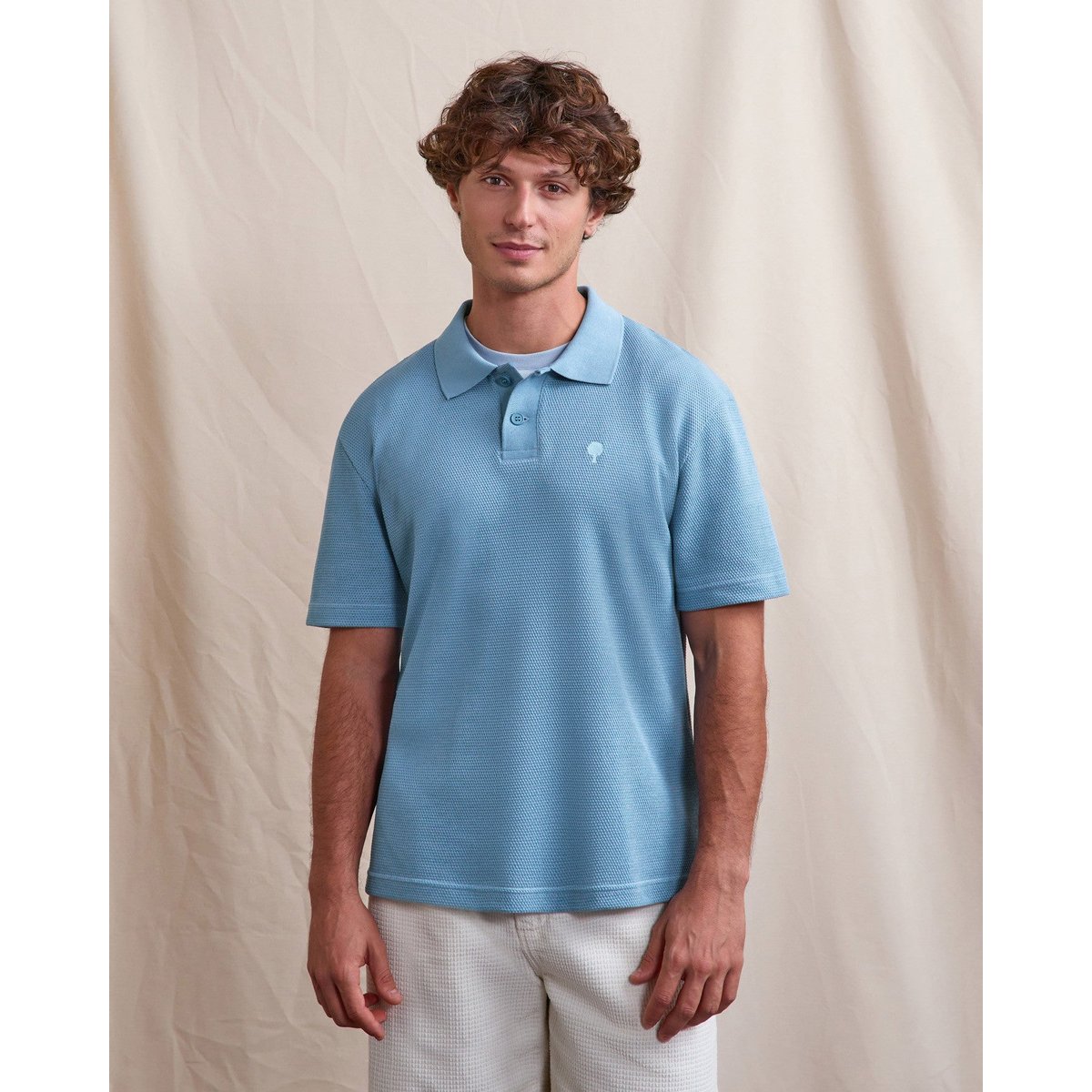 Polo MONTGE bleu moyen, FAGUO