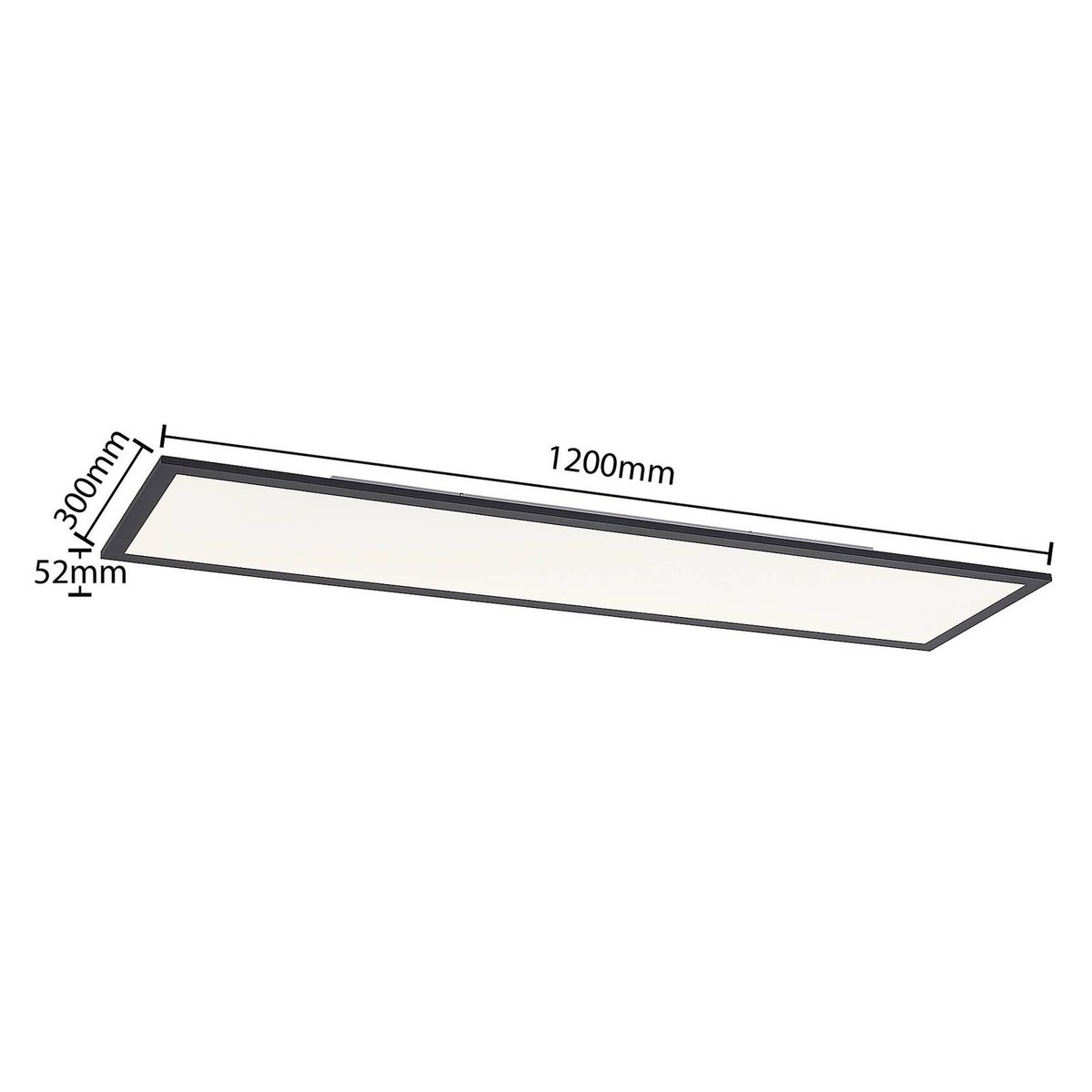 Panneau en aluminium moderneLED, Nelios noir, blanc, LINDBY