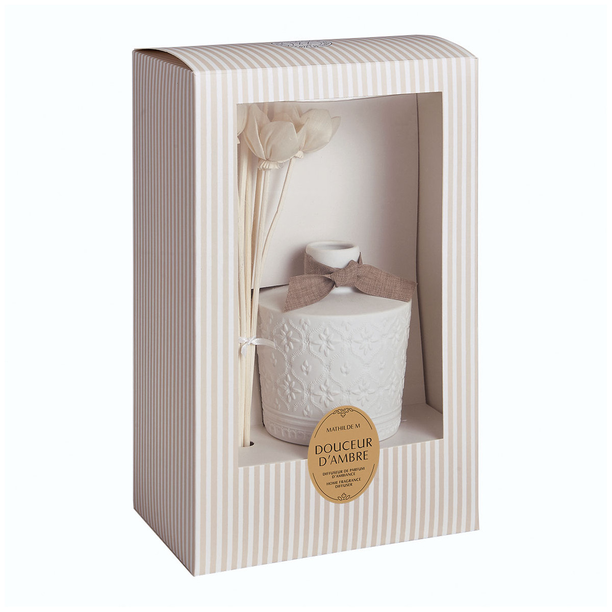Diffuseur de parfum d'ambiance Petite Indienne - DOUCEUR D'AMBRE blanc, MATHILDE M