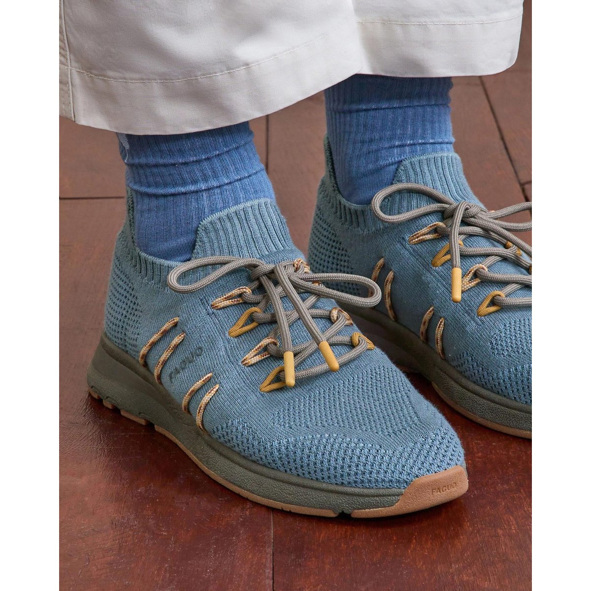 Running HEARTWOOD bleu grisé, FAGUO