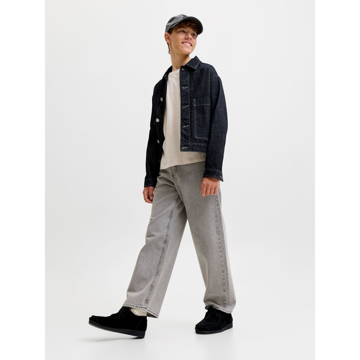 Jean Baggy Fit grey denim, JACK & JONES JUNIOR