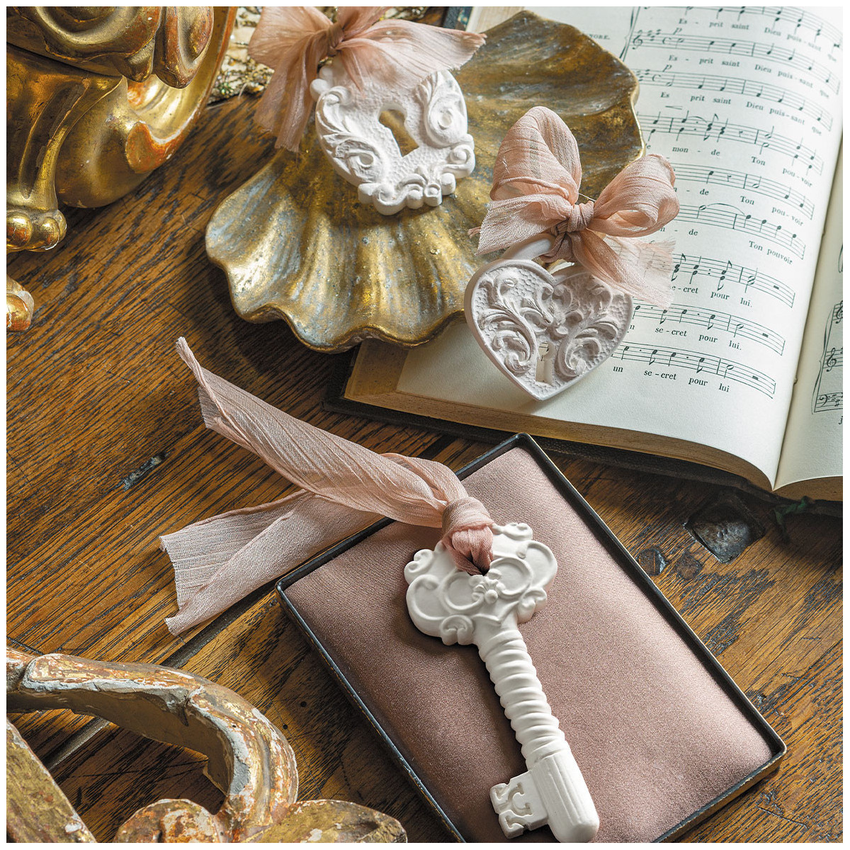 Décor parfumé Serrure Secrète - Secret de Santal blanc, MATHILDE M