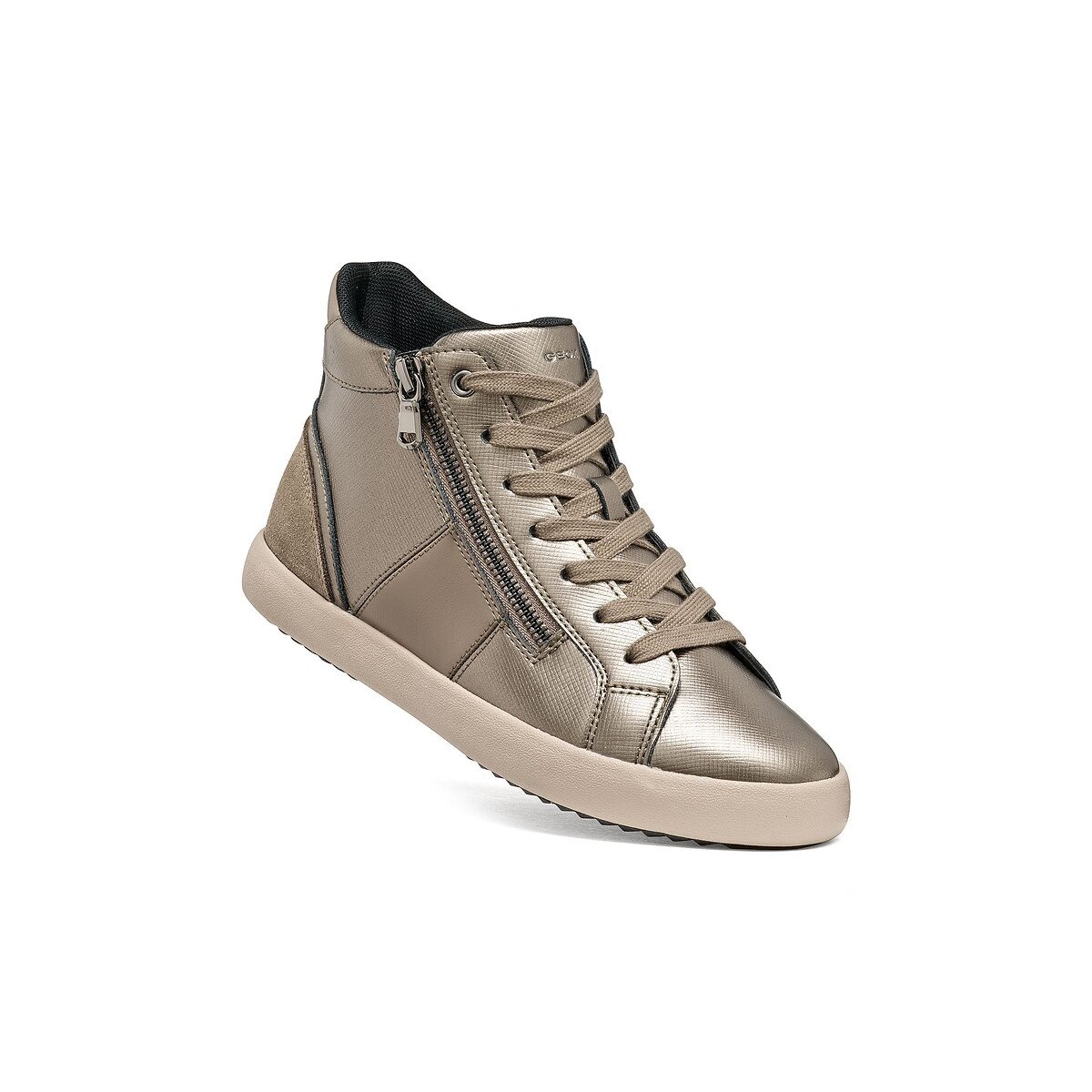 Zapatillas de caña alta transpirables, BLOMIEE marrón grisáceo, GEOX