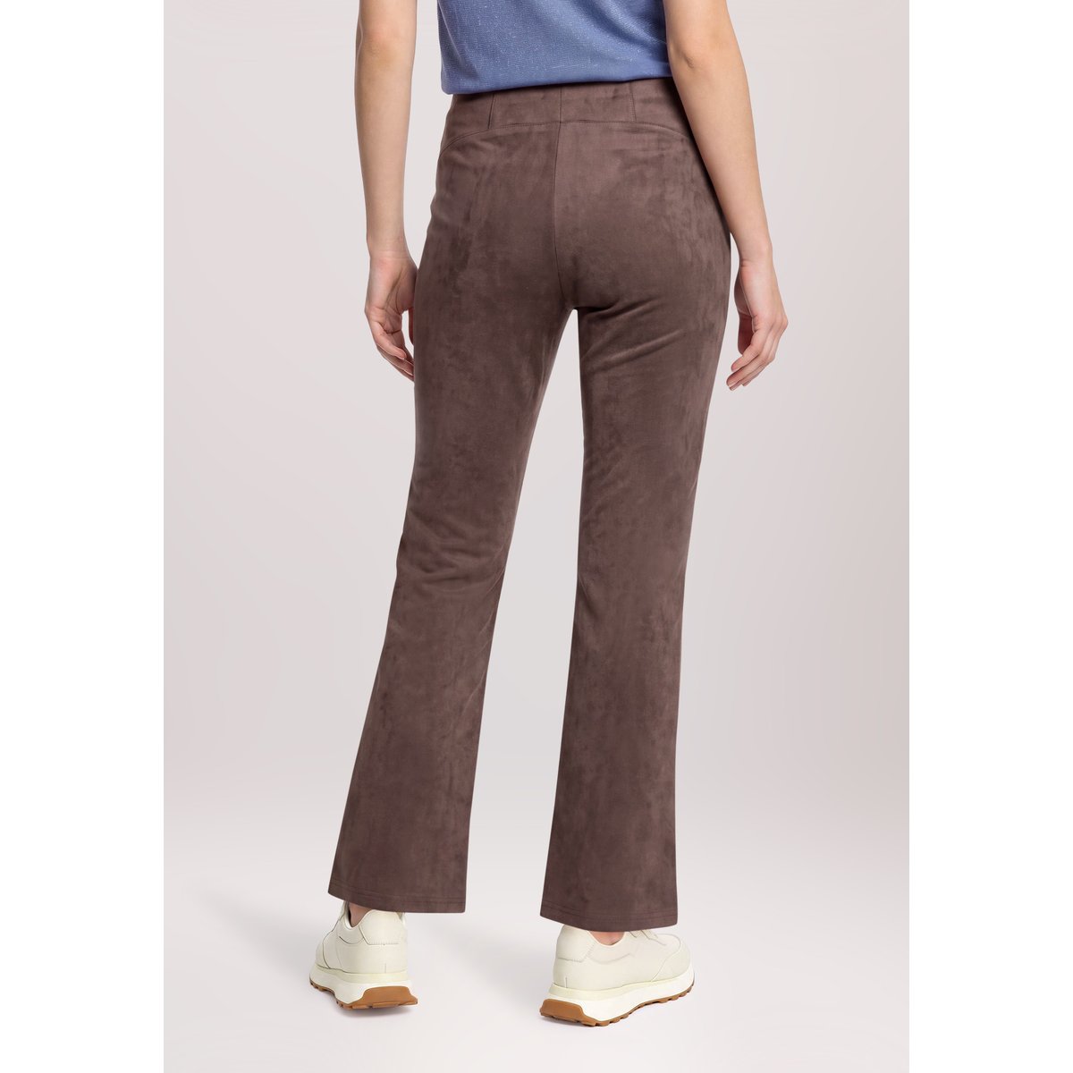 Pantalon en simili cuir à taille élastique muskat, BETTY BARCLAY