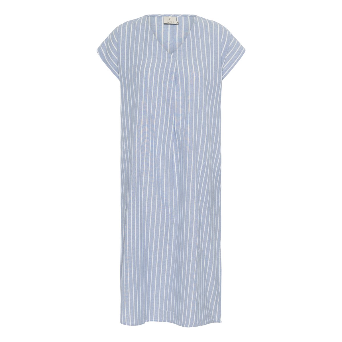 Dress bleu ebb and flow melange/blanc chalk stripe, KAFFE