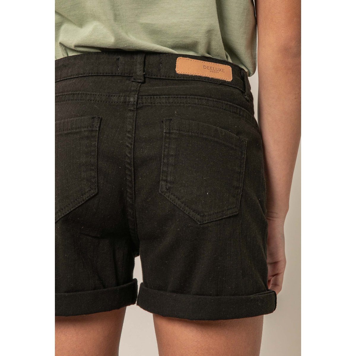 Short fille en coton CERISE black, DEELUXE