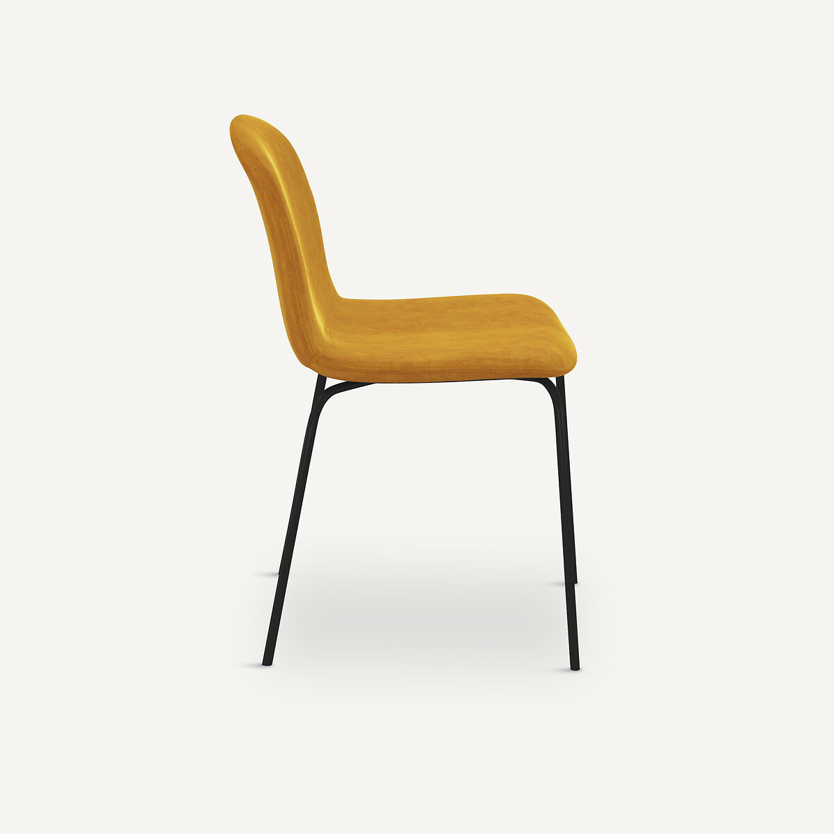 Chaise velours Tibby moutarde, AM.PM