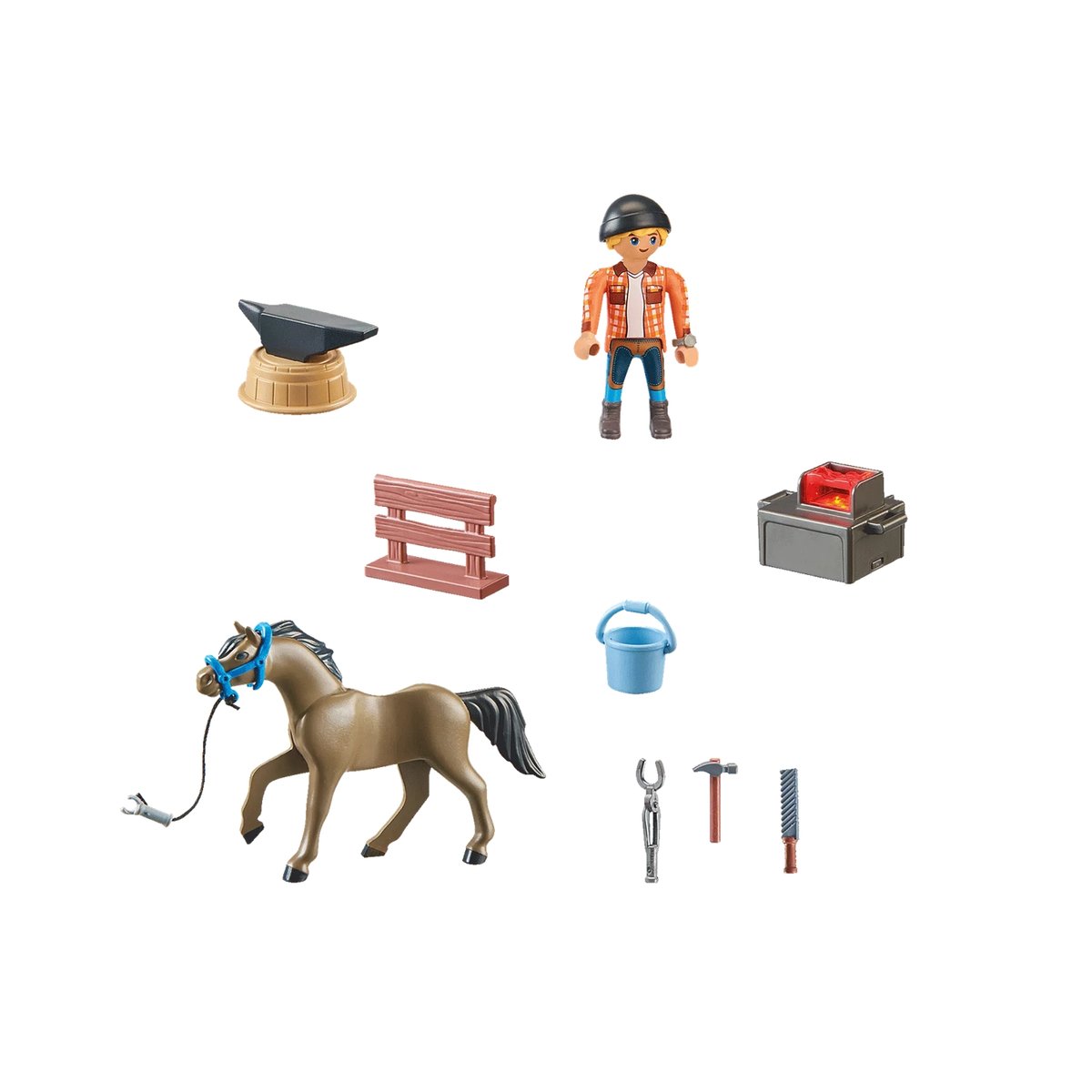 Maréchal-ferrant multicolore, PLAYMOBIL