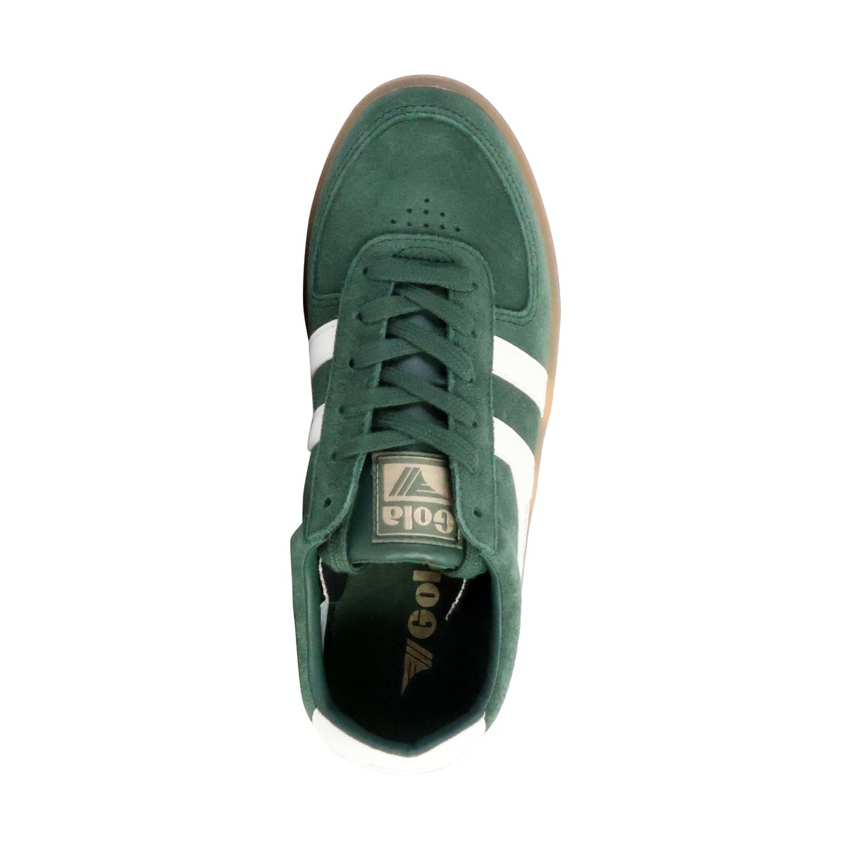 Baskets GRANDSLAM SUEDE evergreen off white gum, GOLA