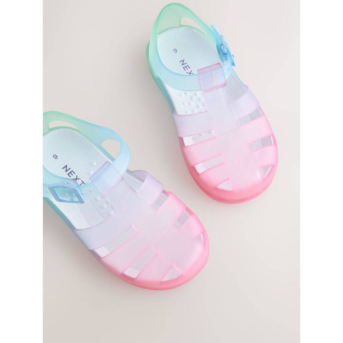 Sandales en plastique rose/bleu, NEXT