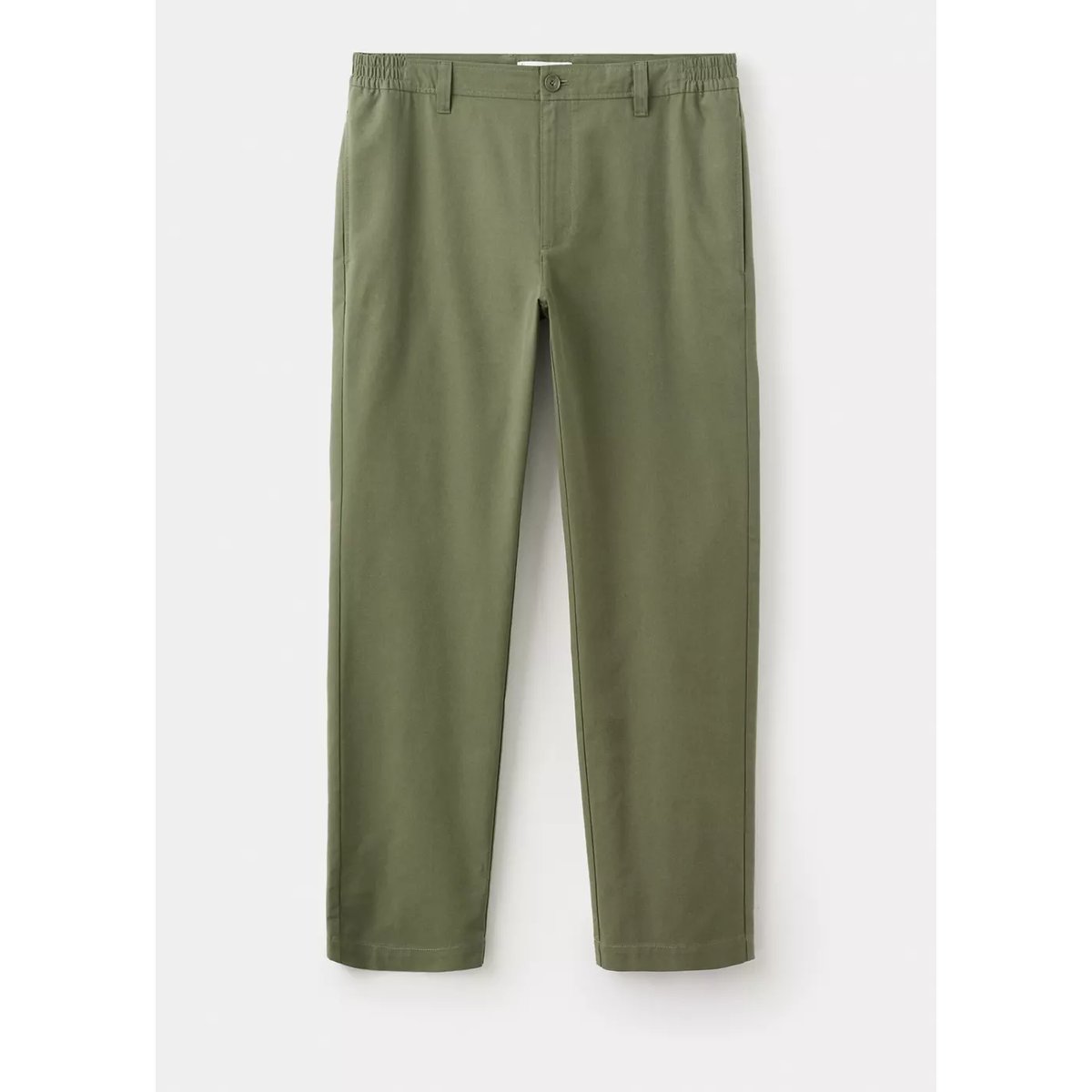 Pantalon chino regular fit vert forêt, MANGO MAN