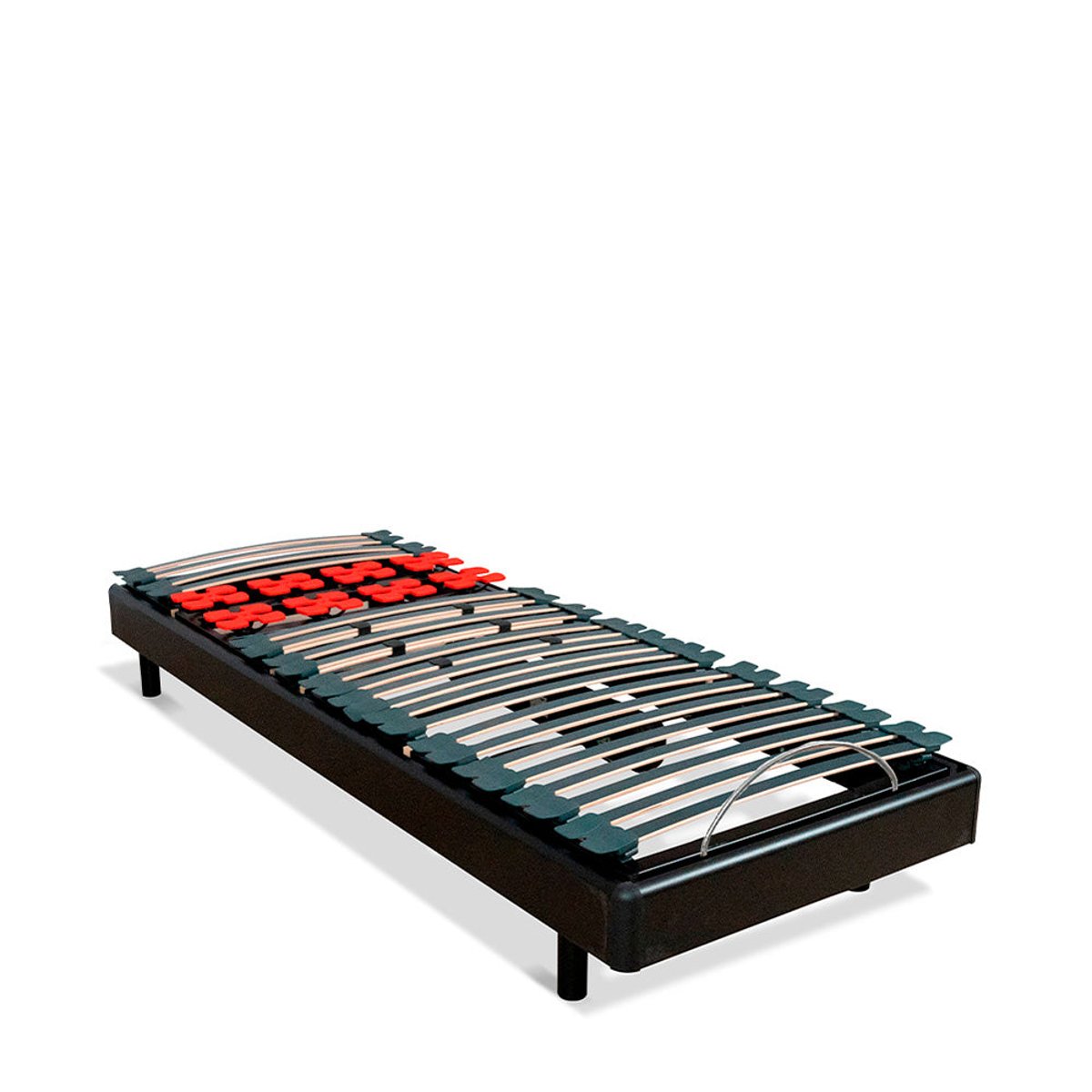 Ensemble Matelas Mousse Accueil Mémoire de forme + Sommier électrique Bodysoft 80x190 cm noir, BELLECOUR