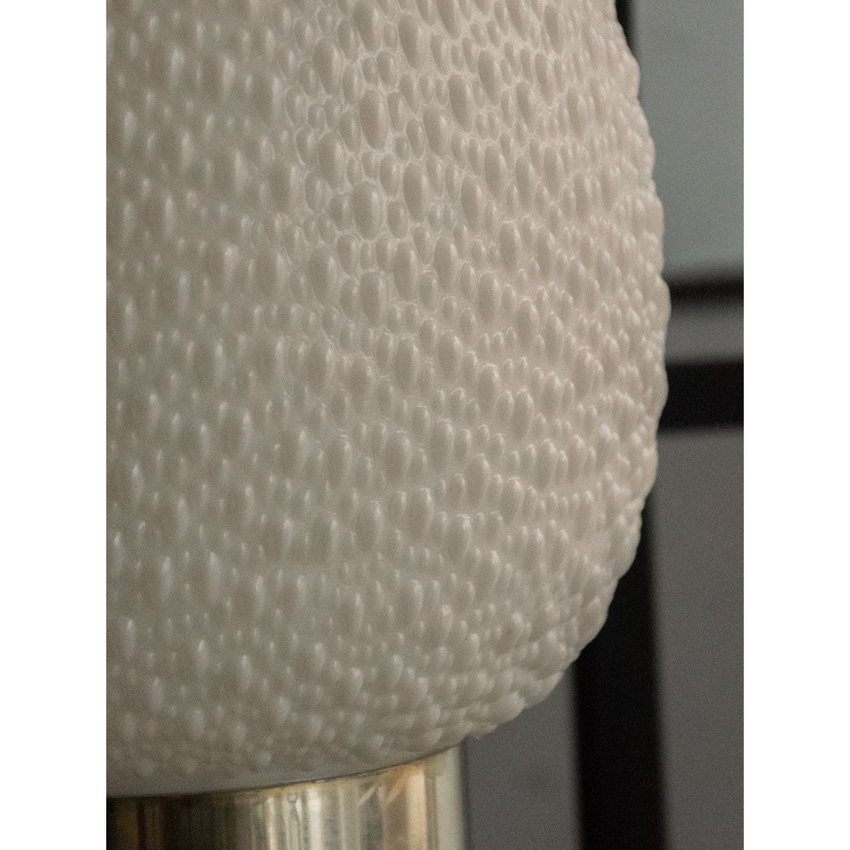 Lampe tripode à poser Julia N°603 - Bon état blanc, DEBONGOUT