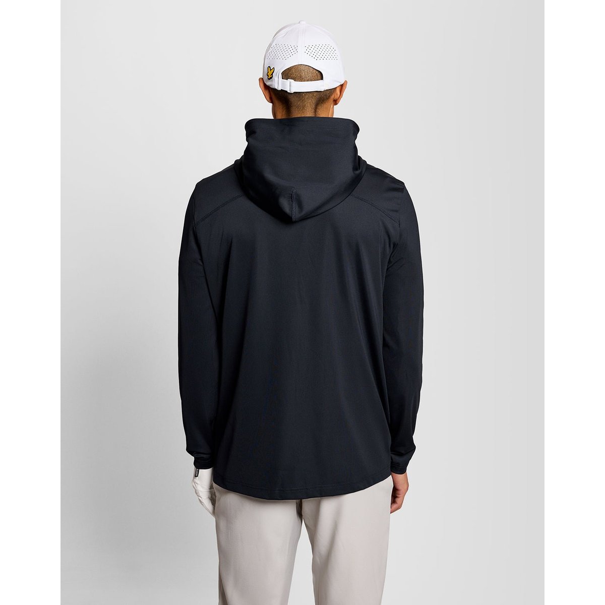 Couche intermédiaire performance à capuche bleu foncé marine, LYLE & SCOTT