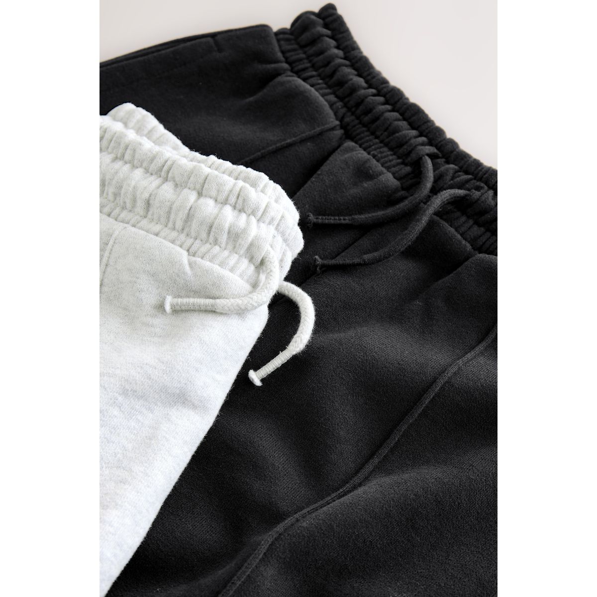 Pantalon de jogging large, lot 2 noir/gris, NEXT