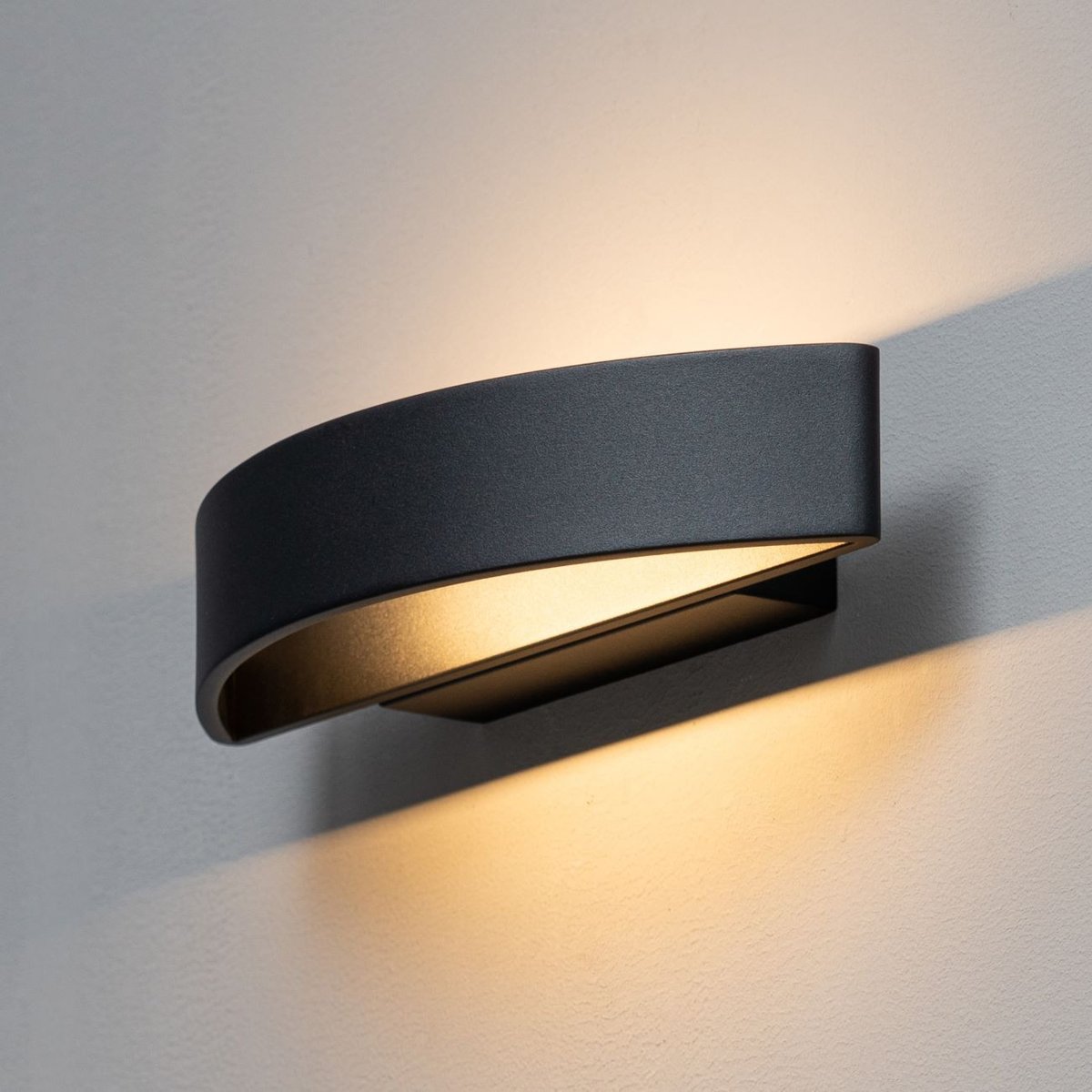Applique murale LED épurée - ATTICA noir, KOSILUM