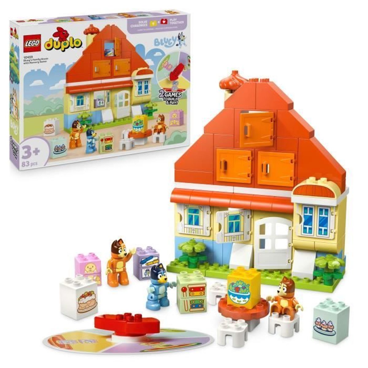 LEGO Bluey - Maison de Famille et Jeu de Mémoire - 10459 pour Enfants couleur unique, LEGO