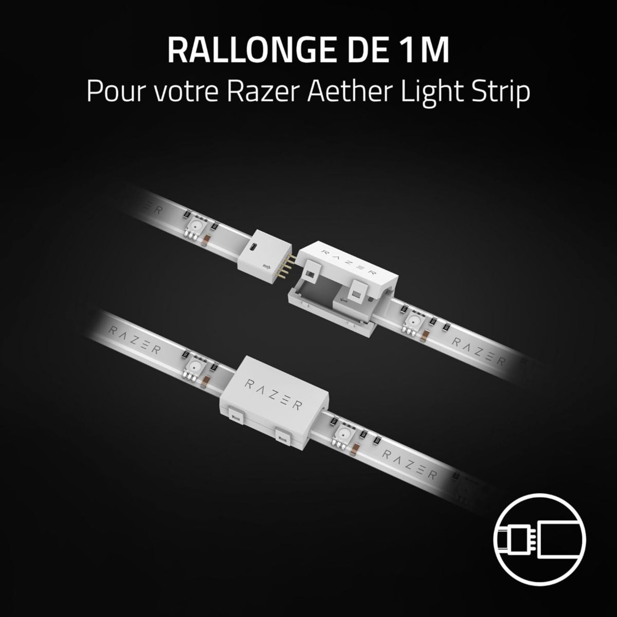 Bandeau LED AETHER SMART LIGHT STRIP EXTND couleur unique, RAZER