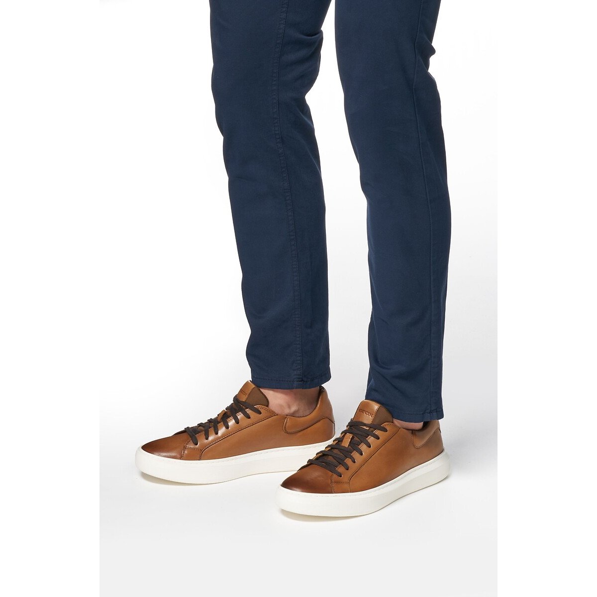 Baskets respirantes Deiven marron, GEOX