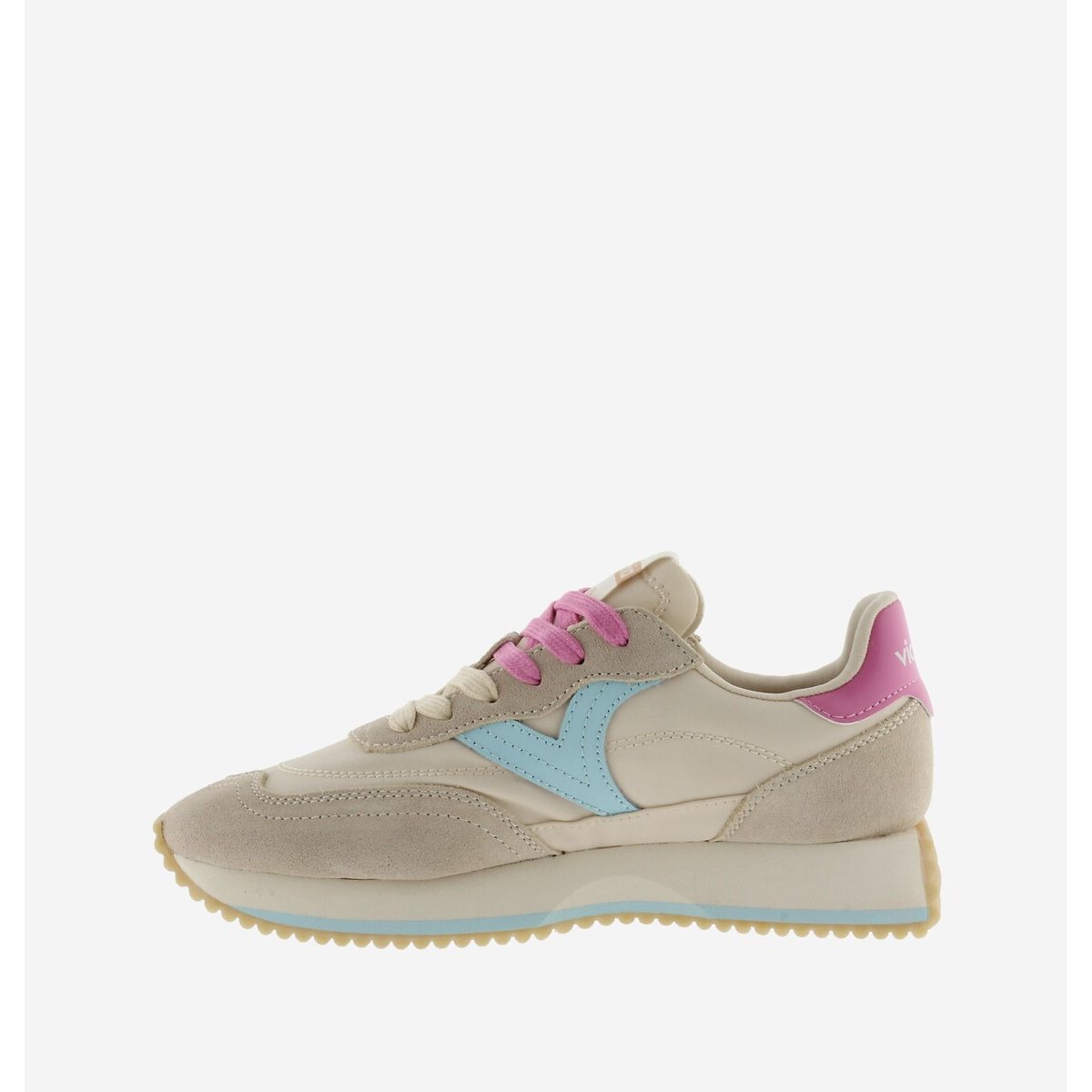 Nylon Cosmos Multicolour Trainers beige, VICTORIA