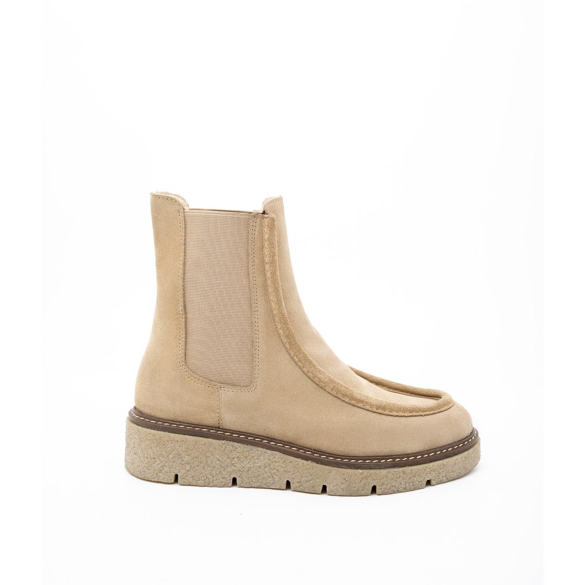 Boots en cuir FJORD beige, MELLOW YELLOW