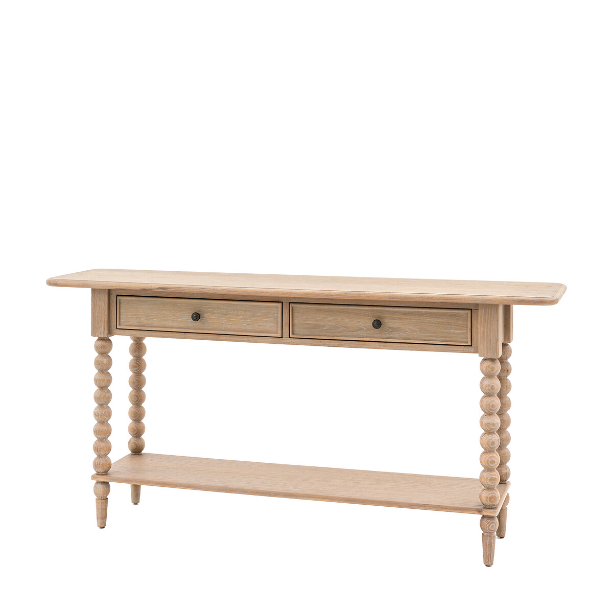 Ames Oak Console Table with Pompom Legs oak, ÉDITÉ