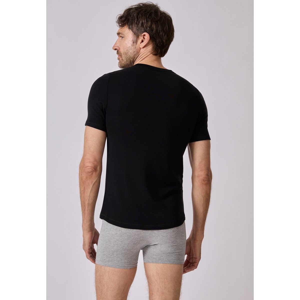 T-shirt manches courtes Thermolactyl Sensitive noir, DAMART