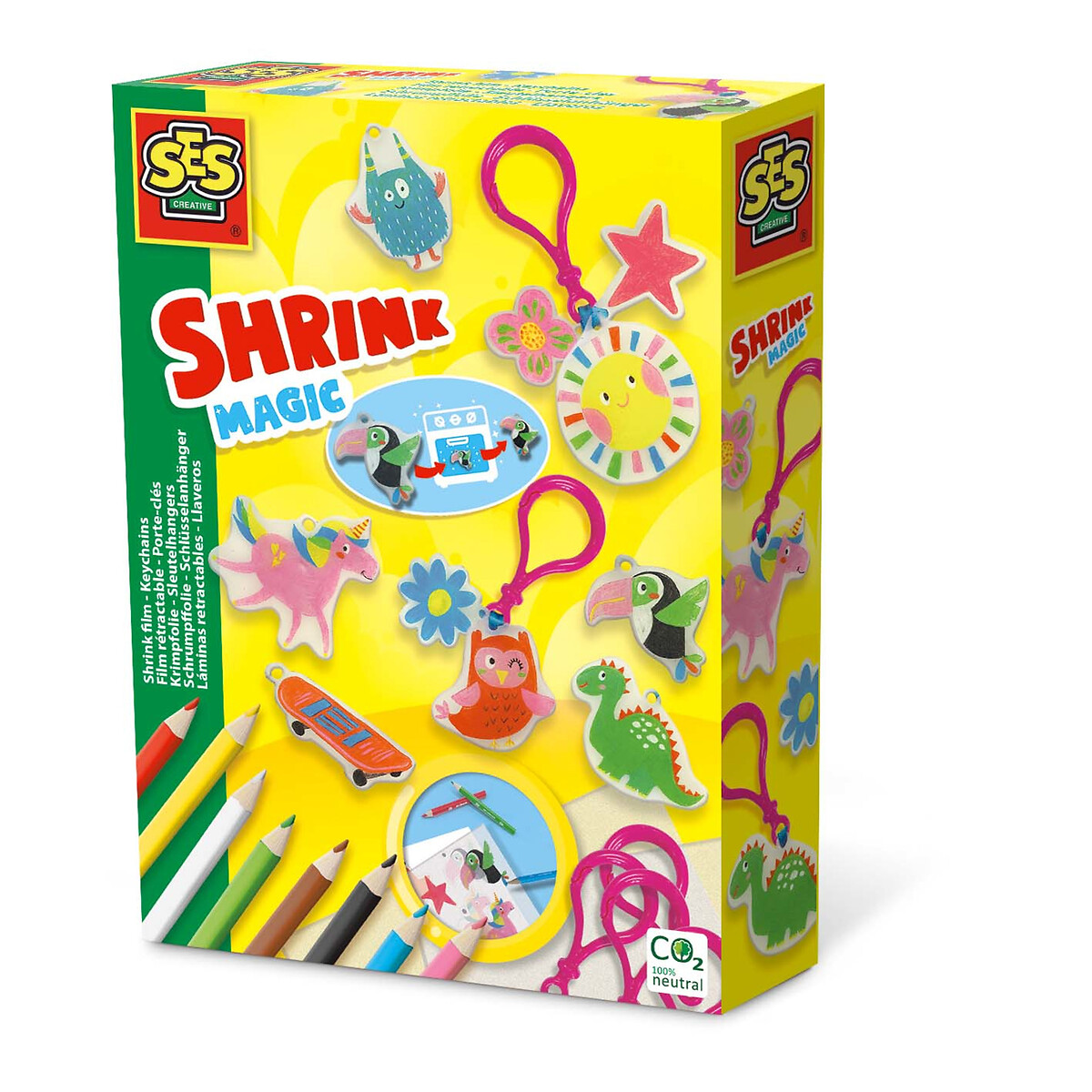 Brinquedo "Kit porta-chaves com papel mágico", SES multicolor, SES