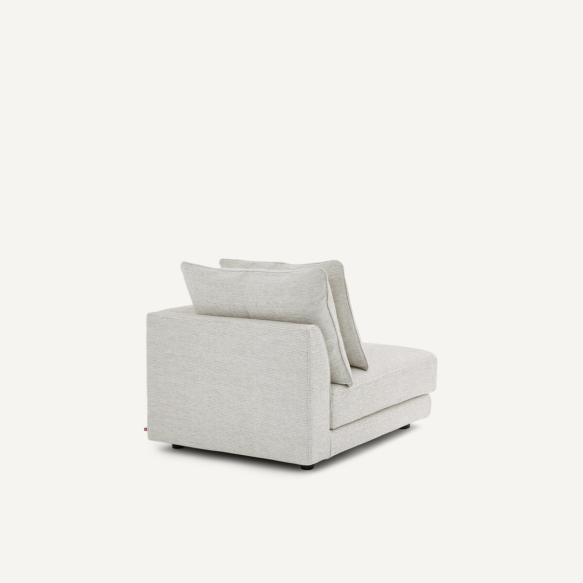 Rechtes Halbsofa, modular, aus recycelter Baumwolle, TIBERIO hellgrau, AM.PM