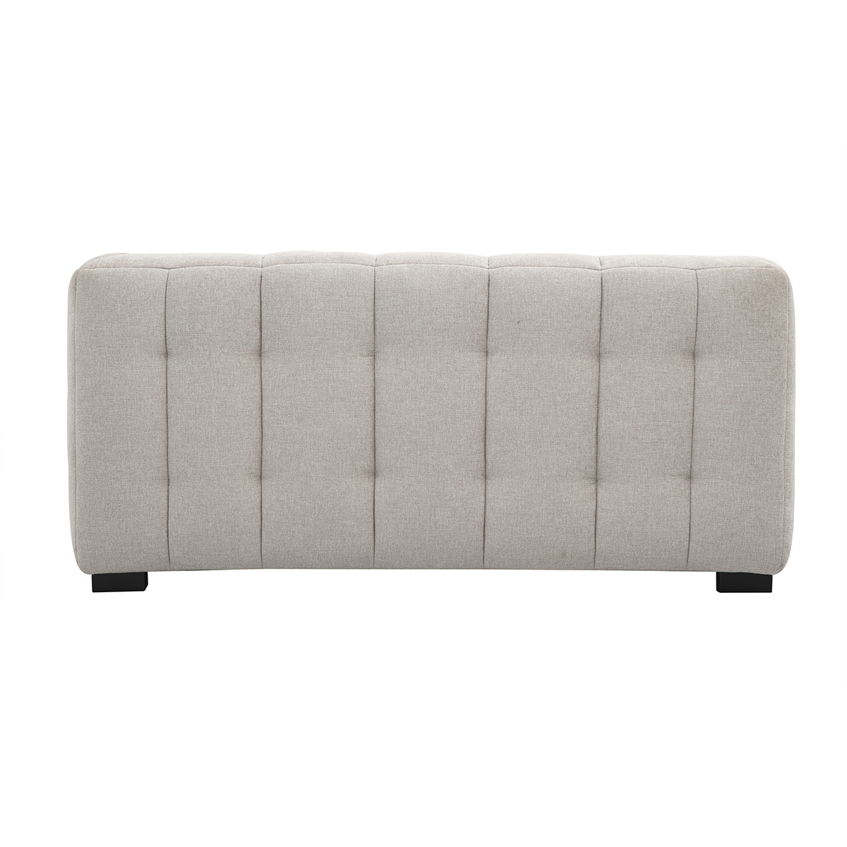 Canapé design 2 places en tissu effet velours texturé beige CORTO beige, MILIBOO
