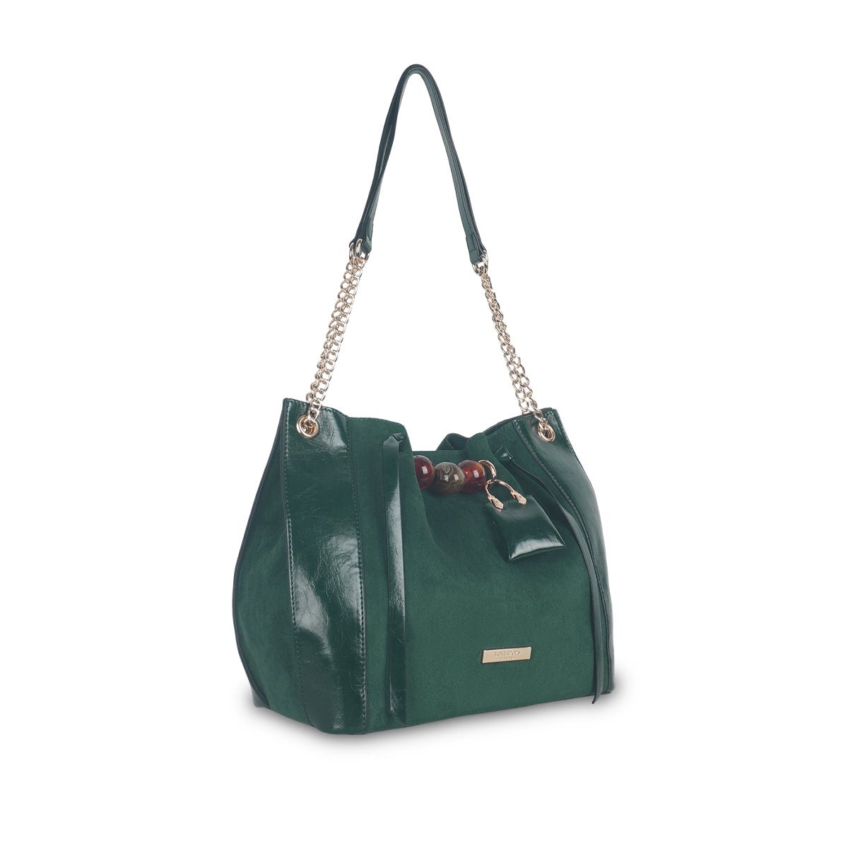 Sac shopper M Tarick doré,vert, LOLLIPOPS