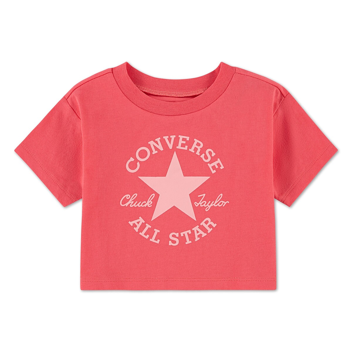 Chest Logo Short Sleeve T-Shirt pink, CONVERSE