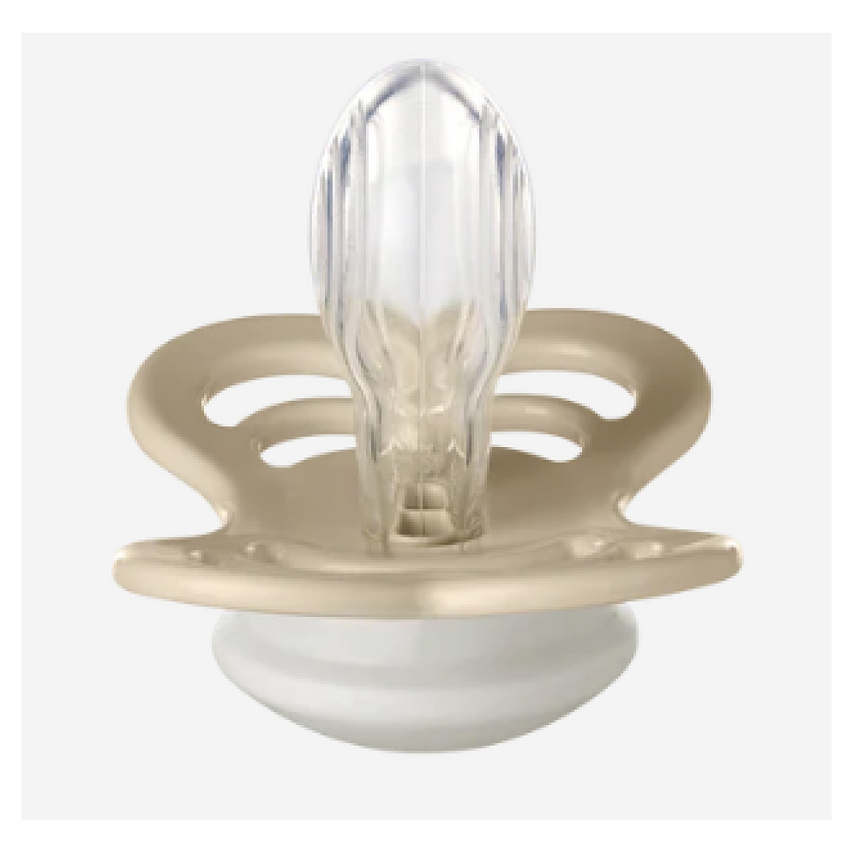 Sucette unite Supreme Silicone symetrique taille 1 couleur Vanille phosphorescent couleur unique, Bibs
