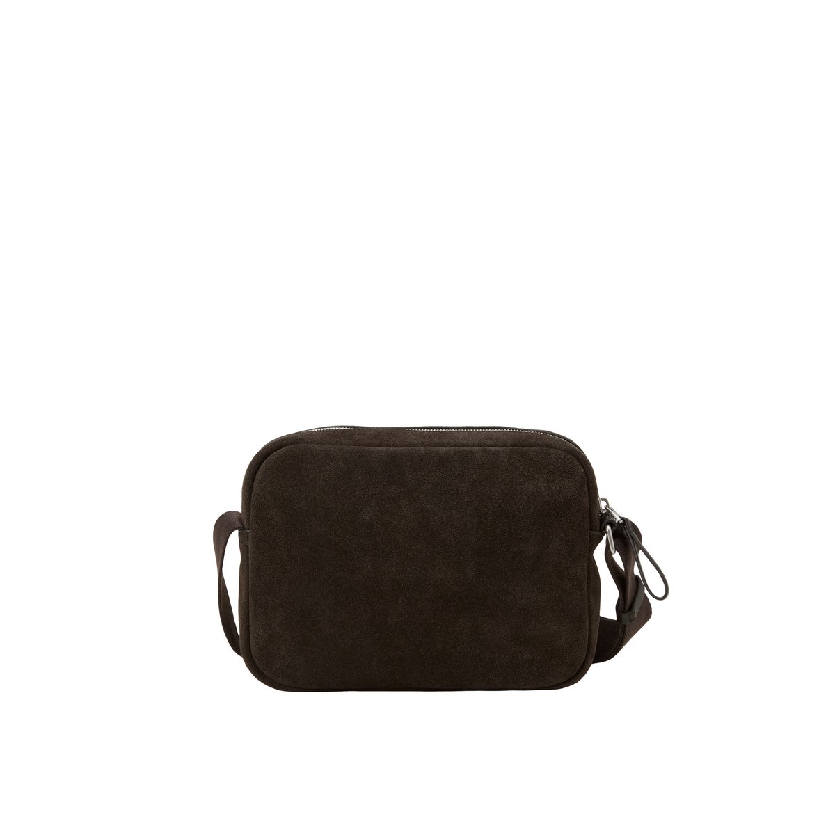 Sac à bandoulière modèle Elvin en cuir velours souple dunkelbraun, MARC O'POLO