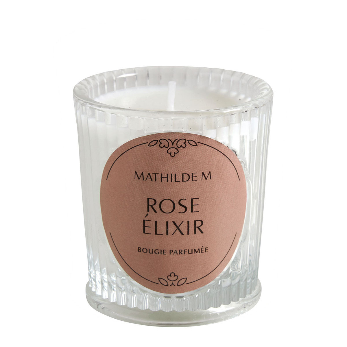 Bougie parfumée 65 g - Rose Élixir blanc, MATHILDE M